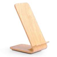 Phone holder Qi fast charging stand wood wireless charger for Samsung S8/S8+/Note 8/S7/S7 edge/S6/S6 edge