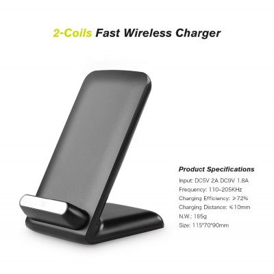 Fast Wireless Charger Qi standard 10W wireless charging for Samsung Galaxy S7 Edge Galaxy S6 Edge Plus xiaomi 5 5s 7 plus