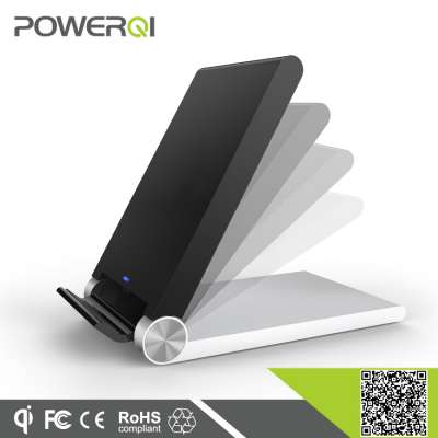 Shenzhen Powerqi factory supply hot selling 3 coil Qi-enabled foldable wireless charger docking station for HUAWEI P9(T-310)